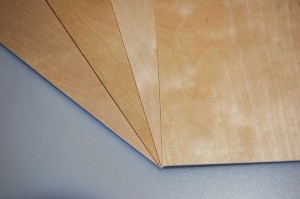 Sperrholz 0,8mm Birke, 3-schicht, lasergeeignet, 1000x250mm