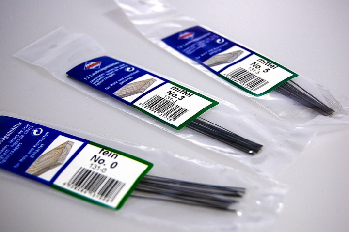 Laubsägeblätter für Holz und Kunststoff rund, Stärke 1