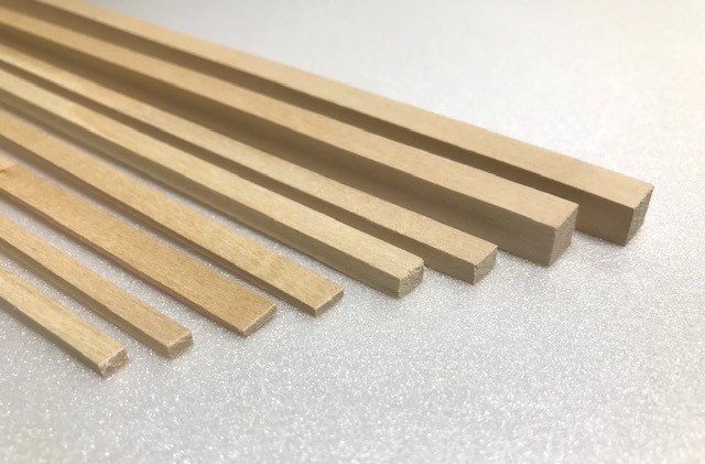 Leiste Linde 5x8mm, Länge 1000mm, 10er Packung, 2.Wahl