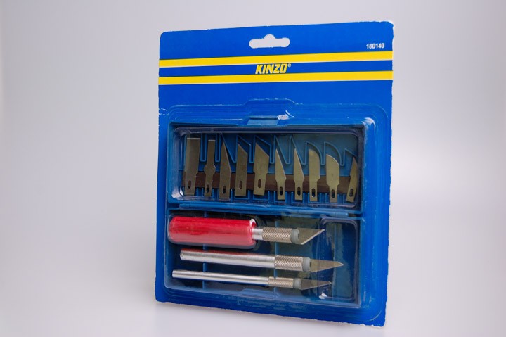 16-tlg. Modellbau - Messersatz